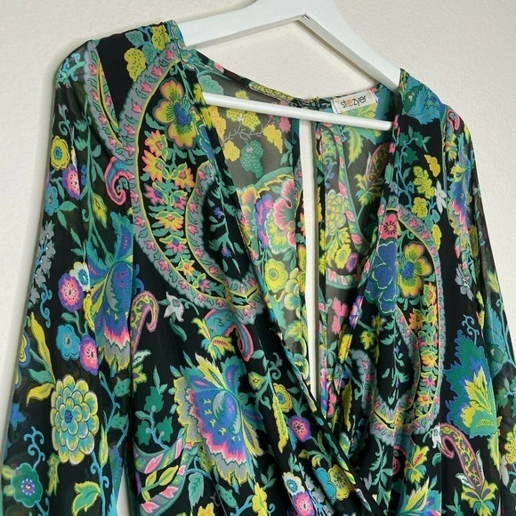 Steezyer Floral Lined Long Sleeve Romper - Picture 2 of 10